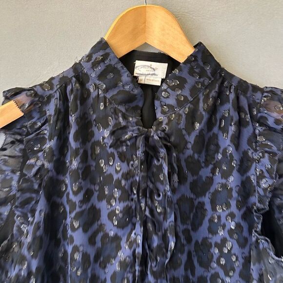 🎉5 for $45🎉Kate Spade Top Blouse Shirt Women Size M Silk Blend - Picture 4 of 8